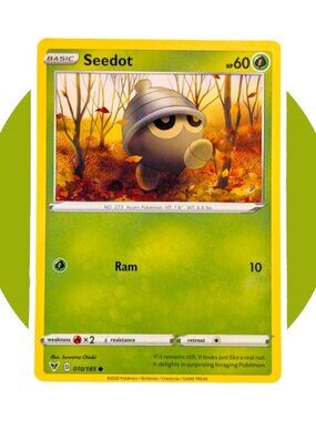 Vivid Voltage Pokemon Card (YY03): Seedot 010/185